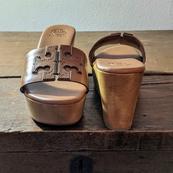 SOLD - TORI BURCH 'Ines' NIB - Wedge Sandals 5.5 - Picture 8 of 14